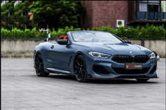 BMW 8 Series 840i M850 G14 G15 G16 2018-ON with Aftermarket Parts - AC Style Side Skirts Pre-preg Carbon Fiber from TAKD Carbon