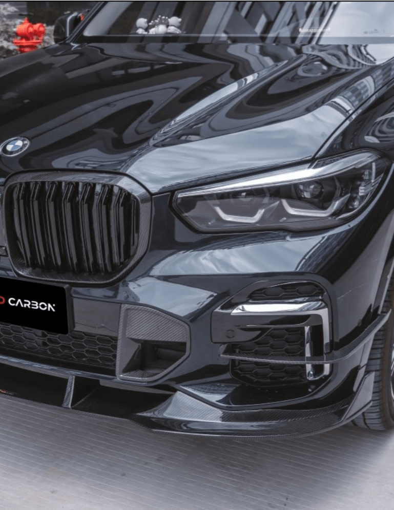 BMW X5 G05 M50i & X/S Drive 40i (with M-Package) Pre-LCI with Aftermarket Parts - Front Intake Vents Pre-preg Carbon Fiber from TAKD Carbon