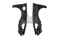 Porsche 718 Cayman / Boxster / GTS / GT4 / Spyder 2017 2018 2019 2020 2021 2022 2023 2024 with Aftermarket Parts - Pre-preg Carbon Fiber Front Fenders from TAKD Carbon