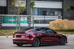 Tesla Model 3 / Performance 2017-2023 with Aftermarket Parts - Pre-preg Carbon Fiber Rear Diffuser from TAKD Carbon