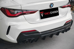 TAKD Carbon Dry Carbon Fiber Rear Diffuser & Rear Canards for BMW 4 Series G22 G23 430i M440i 2020-ON