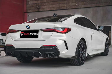 TAKD Carbon Dry Carbon Fiber Rear Diffuser & Rear Canards for BMW 4 Series G22 G23 430i M440i 2020-ON