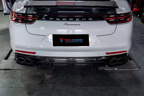 TAKD Carbon Carbon Fiber Rear Diffuser for Porsche Panamera 4 & 4S & Turbo 971 2017-ON