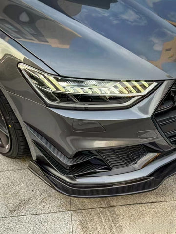 TAKD Carbon Dry Carbon Fiber Front Lip for Audi A7 S-Line & S7 C8 2018-ON