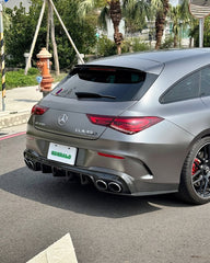Mercedes Benz CLA-Class CLA45 CLA45S CLA250 (with sport-package bumper, does not fit base model) C118 2020-ON with Aftermarket Parts - Rear Diffuser Pre-preg Carbon Fiber from TAKD Carbon