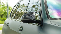 BMW X5 G05 & X6 G06 s/x Drive40/e M60i M50i (does not fit LCI M60 M50) (Fits Both Left Hand Drive & Right Hand Drive) 2019-ON with Aftermarket Parts - Replacement Mirror Caps Dry Pre-preg Carbon Fiber