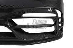 Porsche 718 Cayman / Boxster / GTS 2017-ON with Aftermarket Parts - Front Bumper & Lip Pre-preg Carbon Fiber from TAKD Carbon