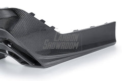 BMW 5 Series 530 540 (with M-package bumper, does not fit base model) G60 G61 2024-ON with Aftermarket Parts - V1 Style Rear Diffuser (Quad Exhaust Tips Included) Pre-preg Carbon Fiber from TAKD Carbon
