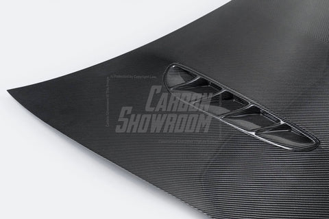 Porsche Panamera & 4 & 4S & GTS & Turbo & Turbo S 971 2017 2018 2019 2020 with Aftermarket Parts - Hood Bonnet Double-sided Pre-preg Carbon Fiber from TAKD Carbon