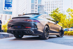 Mercedes Benz AMG GT43 GT50 GT53 GT63 X290 2019-2023 with Aftermarket Parts - Carbon Fiber Rear Trunk Spoiler from TAKD Carbon