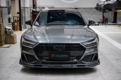 TAKD Carbon Audi A7 S-Line & S7 C8 2019-ON Front Lip Rear Diffuser Bumper Canards Carbon Fiber