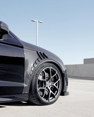 Audi RS3 8V.5 2018 2019 2020 with Aftermarket Parts - Front Fenders Pre-preg Carbon Fiber from TAKD Carbon