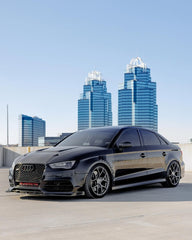 Audi RS3 8V.5 2018 2019 2020 with Aftermarket Parts - Front Fenders Pre-preg Carbon Fiber from TAKD Carbon