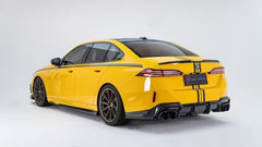 BMW 5 Series 530 540 & i5 e/x Drive40 M60 G60 2024-ON with Aftermarket Parts - V1 Style Rear Spoiler Pre-preg Carbon Fiber from TAKD Carbon