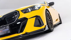 BMW 5 Series 530 540 (with M-package bumper, does not fit base model) & i5 e/x Drive40 (with M-package bumper, does not fit base model) M60 G60 G61 2024-ON with Aftermarket Parts - V1 Style Front Lip Pre-preg Carbon Fiber from TAKD Carbon