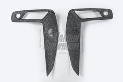 BMW 3 Series 330i (with M-package bumper, does not fit base model) M340i G20 LCI 2023 2024 with Aftermarket Parts - Front Bumper Upper Valences Pre-preg Carbon Fiber from TAKD Carbon