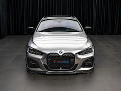 BMW 4 Series 430i (with M-package bumper, does not fit base model) M440i G22 G23 2020-ON with Aftermarket Parts - Front Lip Carbon Fiber from TAKD Carbon