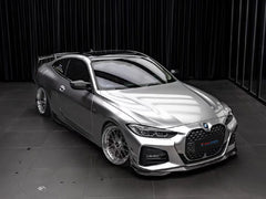 BMW 4 Series 430i M440i G22 G23 2020-ON & 4 Series Gran Coupe M440i 430i (with M-package bumper,Does not fit base model) G26 2022-ON & I4 M50 / e Drive 40 (with M-package bumper,Does not fit base model) G26 2022-ON with Aftermarket Parts - Side Skirts Pre-preg Carbon Fiber from TAKD Carbon