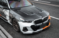 BMW 5 Series 530 540 & i5 e/x Drive40 M60 G60 G61 2024-ON with Aftermarket Parts - Hood Pre-preg Carbon Fiber from TAKD Carbon