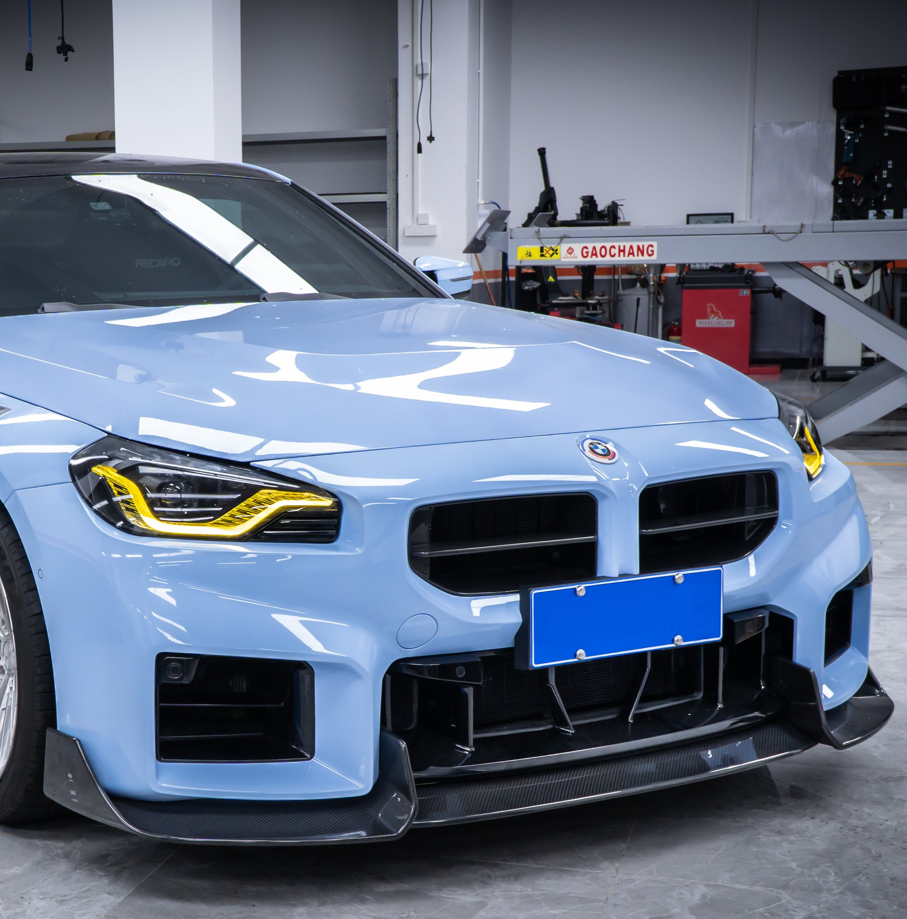 BMW M2 / M2C G87 2023-ON with Aftermarket Parts - AD Front Lip Carbon Fiber from TAKD Carbon