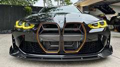 BMW M3/M3C G80/G81 2021 2022 2023 2024 & M4/M4C G82/G83 2021 2022 2023 2024 with Aftermarket Parts - CSL without ACC Sensor & CSL without ACC Sensor Grill Pre-preg Carbon Fiber from TAKD Carbon