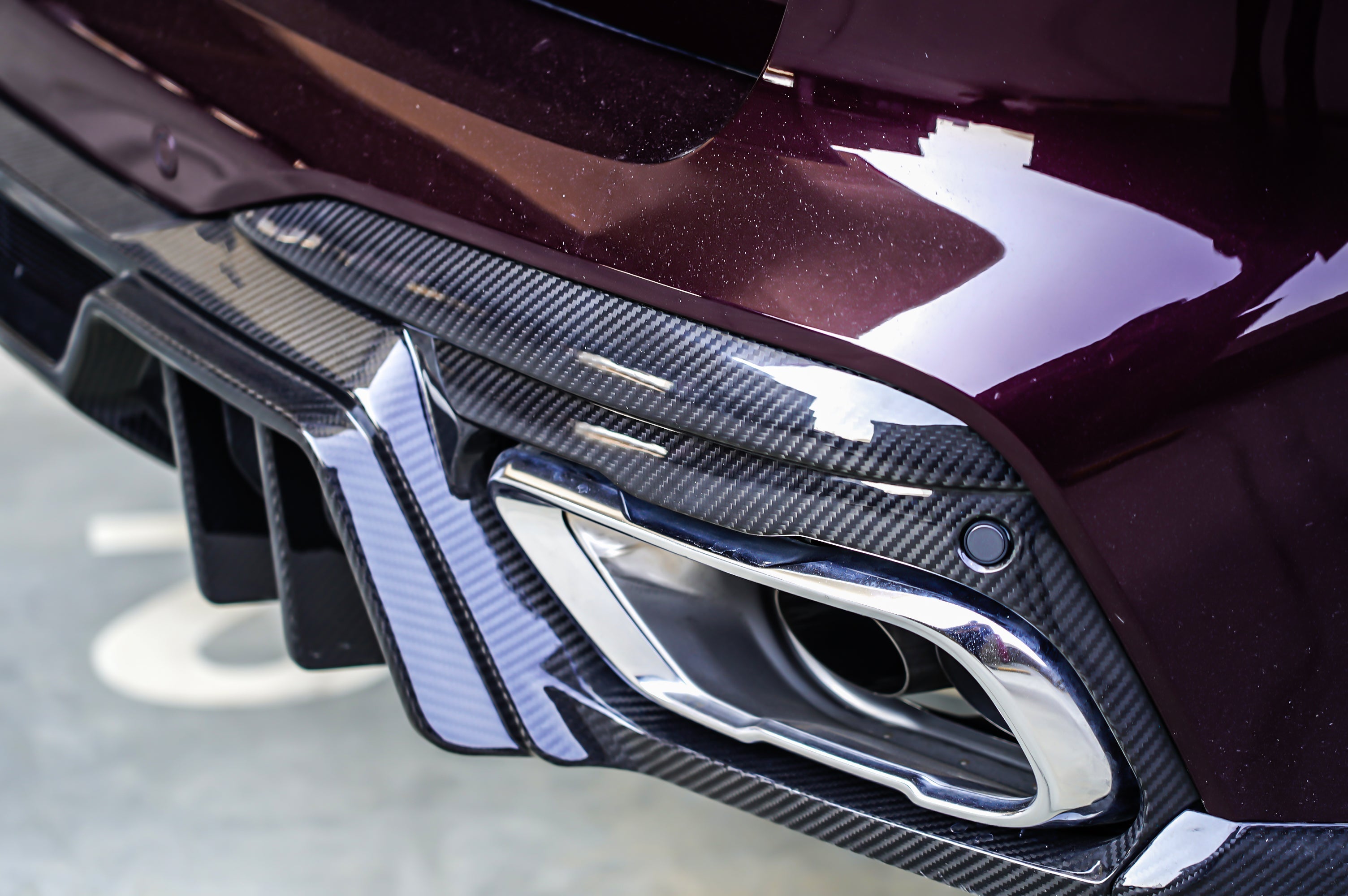 X7 xDrive40i(With M-Package Bumper) xDrive50i M50i M60i G07 2019-ON with Aftermarket Parts - Rear Diffuser & Canards Pre-preg Carbon Fiber from TAKD Carbon