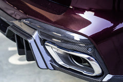 X7 xDrive40i(With M-Package Bumper) xDrive50i M50i M60i G07 2019-ON with Aftermarket Parts - Rear Diffuser & Canards Pre-preg Carbon Fiber from TAKD Carbon