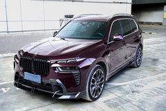 BMW X7 xDrive40i M60i ALPINA XB7 LCI G07 2023-ON with Aftermarket Parts - Side Skirts Pre-preg Carbon Fiber from TAKD Carbon