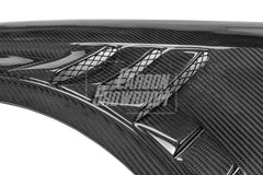 Audi RS3 8V.5 2018 2019 2020 with Aftermarket Parts - Front Fenders Pre-preg Carbon Fiber from TAKD Carbon