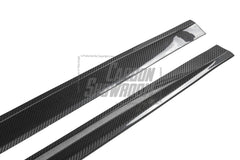 Audi S4 A4 B9.5 2020 2021 2022 2023 2024 with Aftermarket Parts - Side Skirts Pre-preg Carbon Fiber from TAKD Carbon