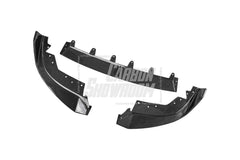 BMW 3 Series 330i (with M-package bumper,Does not fit base model) M340i G20 G21 LCI 2023-ON with Aftermarket Parts - V2 Style Front Lip Pre-preg Carbon Fiber from TAKD Carbon