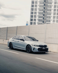 BMW 3 Series 330i (with M-package bumper,Does not fit base model) M340i G20 G21 LCI 2023-ON with Aftermarket Parts - V2 Style Front Lip Pre-preg Carbon Fiber from TAKD Carbon