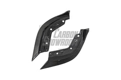 BMW 3 Series 330i (with M-package bumper, does not fit base model) M340i G20 Pre-LCI 2019 2020 2021 2022 with Aftermarket Parts - V1 Style Front Lip Pre-preg Carbon Fiber from TAKD Carbon