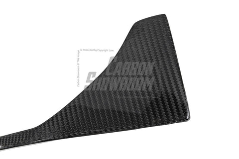 BMW 3 Series 330i (with M-package bumper, does not fit base model) M340i G20 Pre-LCI 2019 2020 2021 2022 with Aftermarket Parts - V1 Style Front Lip Pre-preg Carbon Fiber from TAKD Carbon