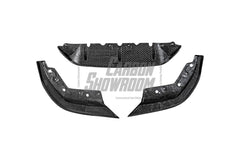 BMW 3 Series 330i (with M-package bumper, does not fit base model) M340i G20 Pre-LCI 2019 2020 2021 2022 with Aftermarket Parts - V1 Style Front Lip Pre-preg Carbon Fiber from TAKD Carbon