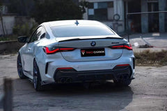 BMW 4 Series 430i M440i G22 G23 2020-ON & 4 Series Gran Coupe M440i 430i (with M-package bumper,Does not fit base model) G26 2022-ON & I4 M50 / e Drive 40 (with M-package bumper,Does not fit base model) G26 2022-ON with Aftermarket Parts - Side Skirts Pre-preg Carbon Fiber from TAKD Carbon