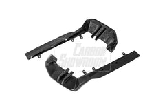 BMW 5 Series 530 540 (with M-package bumper, does not fit base model) & i5 e/x Drive40 (with M-package bumper, does not fit base model) M60 G60 G61 2024-ON with Aftermarket Parts - MP Style Rear Diffuser (Quad Exhaust Tips Included) Pre-preg Carbon Fiber from TAKD Carbon