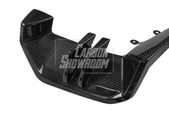 BMW 5 Series 530 540 (with M-package bumper, does not fit base model) & i5 e/x Drive40 (with M-package bumper, does not fit base model) M60 G60 G61 2024-ON with Aftermarket Parts - MP Style Rear Diffuser (Quad Exhaust Tips Included) Pre-preg Carbon Fiber from TAKD Carbon