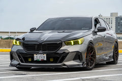 BMW 5 Series 530 540 (with M-package bumper, does not fit base model) & i5 e/x Drive40 (with M-package bumper, does not fit base model) M60 G60 G61 2024-ON with Aftermarket Parts - V1 Style Air Intake Vents Cover Pre-preg Carbon Fiber from TAKD Carbon