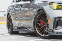 BMW 5 Series 530 540 & i5 e/x Drive40 M60 G60 G61 2024-ON with Aftermarket Parts - V1 Style Side Skirts Pre-preg Carbon Fiber from TAKD Carbon