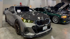 BMW 5 Series 530 540 (with M-package bumper, does not fit base model) & i5 e/x Drive40 (with M-package bumper, does not fit base model) M60 G60 G61 2024-ON with Aftermarket Parts - V1 Style Air Intake Vents Cover Pre-preg Carbon Fiber from TAKD Carbon