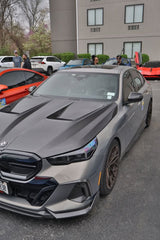 BMW 5 Series 530 540 & i5 e/x Drive40 M60 G60 G61 2024-ON with Aftermarket Parts - Hood Pre-preg Carbon Fiber from TAKD Carbon