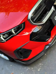 BMW 5 Series 530 540 (with M-package bumper, does not fit base model) & i5 e/x Drive40 (with M-package bumper, does not fit base model) M60 G60 G61 2024-ON with Aftermarket Parts - V1 Style Front Lip Pre-preg Carbon Fiber from TAKD Carbon