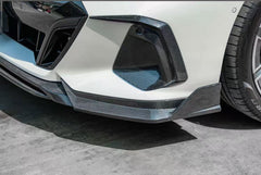 BMW 5 Series 530 540 (with M-package bumper, does not fit base model) & i5 e/x Drive40 (with M-package bumper, does not fit base model) M60 G60 G61 2024-ON with Aftermarket Parts - V1 Style Front Lip Pre-preg Carbon Fiber from TAKD Carbon