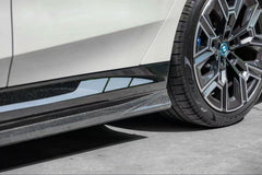 BMW 5 Series 530 540 & i5 e/x Drive40 M60 G60 G61 2024-ON with Aftermarket Parts - V1 Style Side Skirts Pre-preg Carbon Fiber from TAKD Carbon