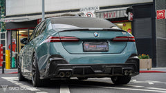 BMW 5 Series 530 540 & i5 e/x Drive40 M60 G60 2024-ON with Aftermarket Parts - V1 Style Rear Spoiler Pre-preg Carbon Fiber from TAKD Carbon