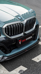 BMW 5 Series 530 540 (with M-package bumper, does not fit base model) & i5 e/x Drive40 (with M-package bumper, does not fit base model) M60 G60 G61 2024-ON with Aftermarket Parts - V1 Style Front Lip Pre-preg Carbon Fiber from TAKD Carbon
