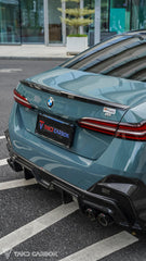 BMW 5 Series 530 540 & i5 e/x Drive40 M60 G60 2024-ON with Aftermarket Parts - V1 Style Rear Spoiler Pre-preg Carbon Fiber from TAKD Carbon