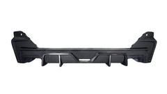 BMW 5 Series 530 540 (with M-package bumper, does not fit base model) G60 G61 2024-ON with Aftermarket Parts - V1 Style Rear Diffuser (Quad Exhaust Tips Included) Pre-preg Carbon Fiber from TAKD Carbon