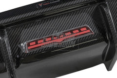 BMW 5 Series M550 540 530 (with M-package bumper, does not fit base model) G30 LCI 2021-ON with Aftermarket Parts - Rear Diffuser Pre-preg Carbon Fiber from TAKD Carbon